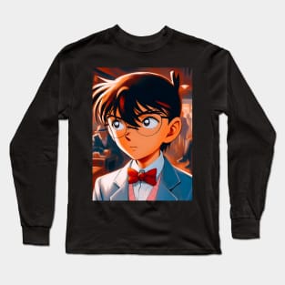 Unleash the Mystery: Detective Conan-inspired Anime Fashion for Sleuth Enthusiasts! Long Sleeve T-Shirt